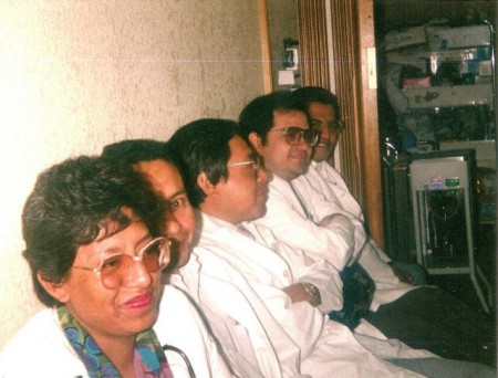 Dr. Figueroa, Dr. Molina y Dr. Heras